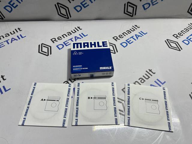 Поршневые кольца на 1 цилиндр, STD 011RS001080N0 MAHLE
