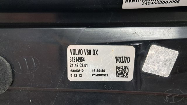 31214964 VOLVO Задний фонарь купить в Запорожье