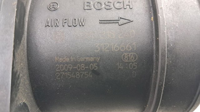 31216661 VOLVO Датчик потока (расхода) воздуха, расходомер M.A.F. - (Mass Airflow) купить в Киев