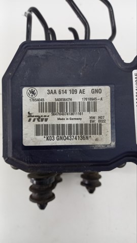Блок ABS гидравлический 3AA614109AE VAG