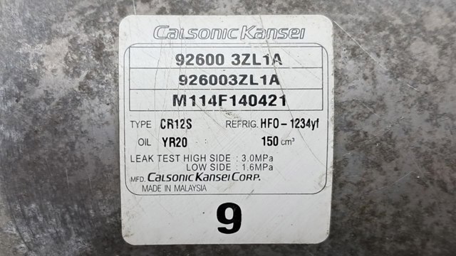 926003ZL1A Компрессор кондиционера купить Одесса