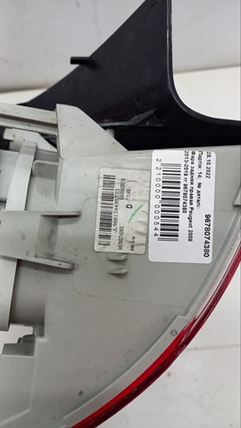 9678074380 PEUGEOT Фонарь задний правый внешний купить в Киев