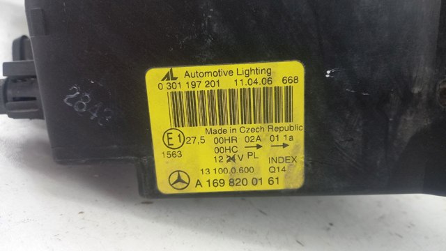 MERCEDES A1698200161 Фара левая в наличии Львов