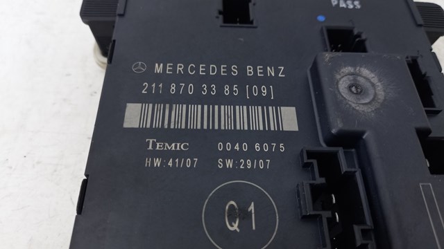 Блок управления систем комфорта A2118703385 MERCEDES