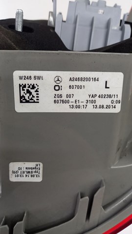 A2468200164 MERCEDES Фонарь задний левый купить в Павлоград