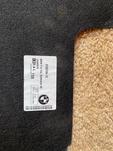 51479163194 BMW Облицовка багажного отсека правая купить в Каменское
