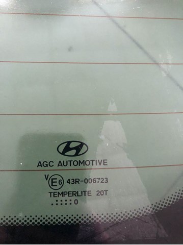 HYUNDAI 871102Y020 Стекло багажника двери 3/5-й задней (ляды) в наличии Кривой Рог