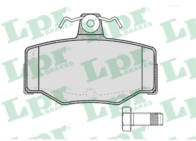 Комплект задних колодок 05P387 LPR