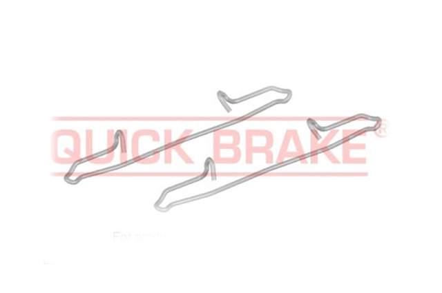 Комплект пружинок крепления передних дисковых колодок 1091180 QUICK BRAKE