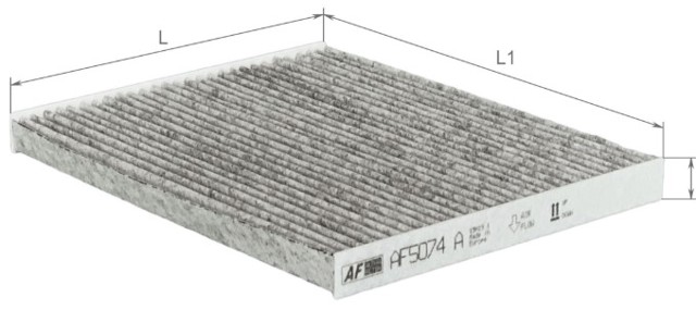 Фильтр салона угольный AF5074A ALPHA FILTER