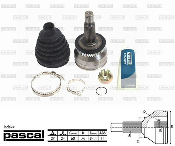 Внешняя граната G10354PC PASCAL