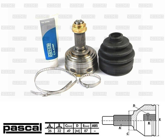 Внешняя граната G14006PC PASCAL