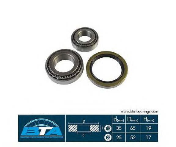 Комплект подшипника ступицы колеса H13010BTA BTA