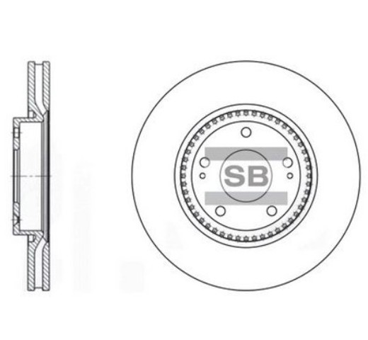 Тормоз дисковый передний SD1005 SANGSIN