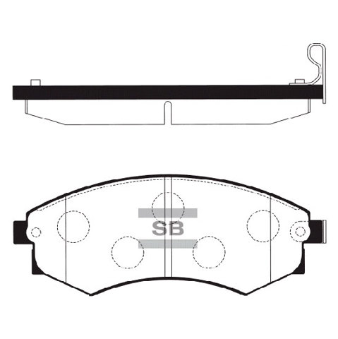 Колодки SP1111 SANGSIN