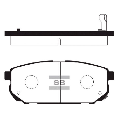 Задние колодки SP1154 SANGSIN