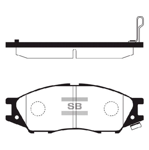 Тормозные колодки SP1156 SANGSIN
