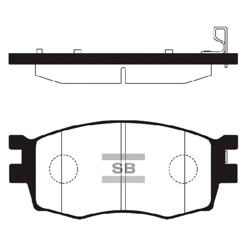 Колодки передние SP1186 SANGSIN