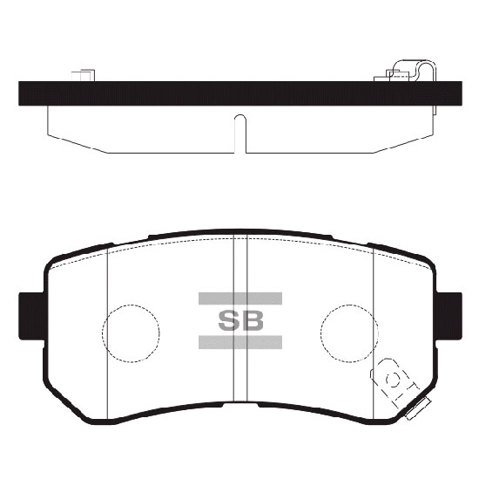 Колодки дисковые  SP1187 SANGSIN
