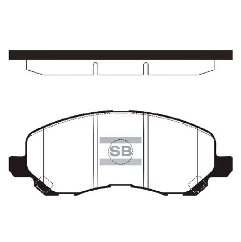 Колодки тормозные передние дисковые SP1360 SANGSIN