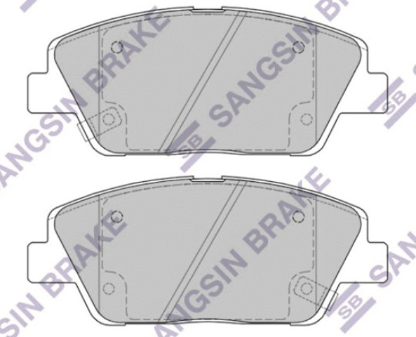 Колодки передние SP1397 SANGSIN