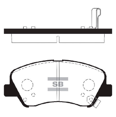 Колодки SP1399 SANGSIN