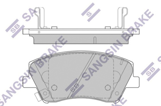 Передние тормозные колодки SP1905 SANGSIN