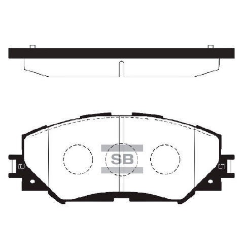 Колодки передние SP2093 SANGSIN
