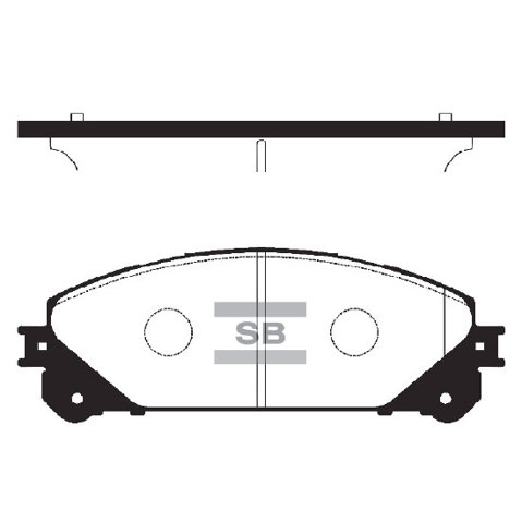 Колодки тормозные передние дисковые Lexus RX 270/350/450H