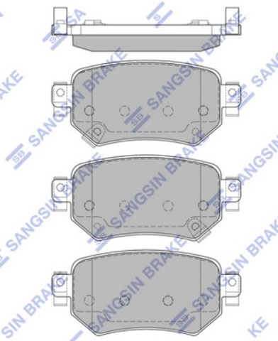 Колодки тормозные дисковые комплект SP4070 SANGSIN