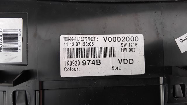 VAG 1K0920974B Приборная доска (щиток приборов) в наличии Винница