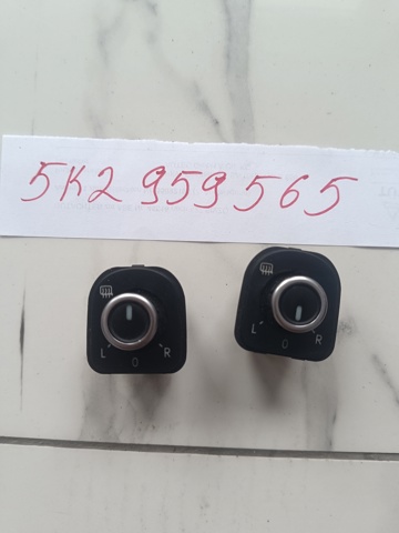 Блок управления зеркалами заднего вида, на двери 5K2959565 VAG