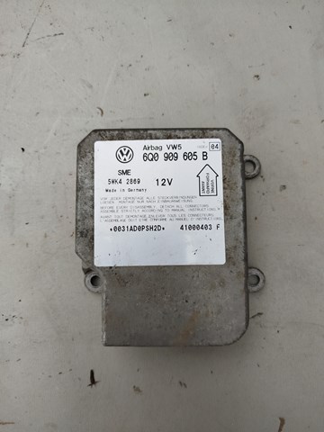Модуль-процессор управления подушкой безопасности (ЭБУ AIRBAG) 6Q0909605B VAG