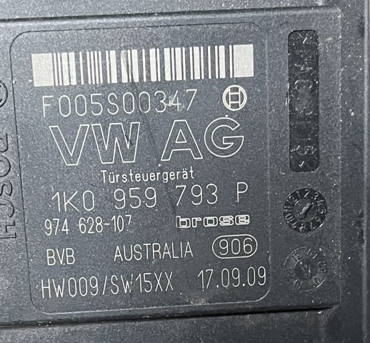 Блок управления комфортом 1K0959793P VAG
