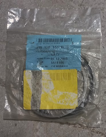 Комплект поршневых колец на 1 цилиндр, STD 06B198151B VAG