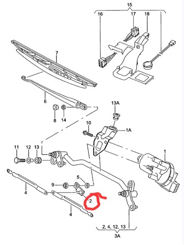 Трапеция дворников 6L1955601 VAG