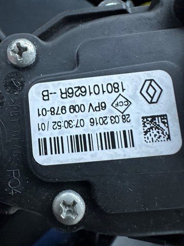 Педаль акселератора 180101626R RENAULT