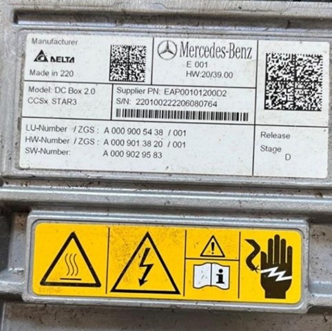 Модуль управления (ЭБУ) заряда основной батареи A0009005438 MERCEDES