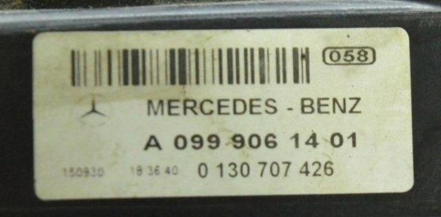 Электровентилятор охлаждения в сборе (мотор+крыльчатка) A0999061401 MERCEDES