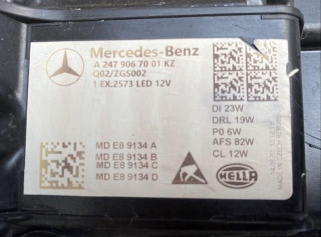 MERCEDES 2479067001 Фара правая в наличии Полтава