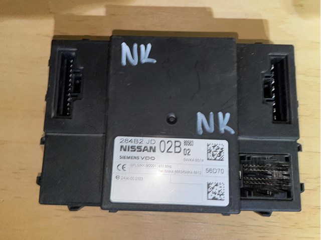 Блок управления систем комфорта 284B2JD02B NISSAN