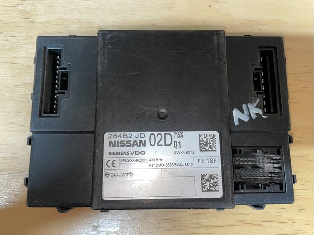 Блок управления комфортом 284B2JD02D NISSAN