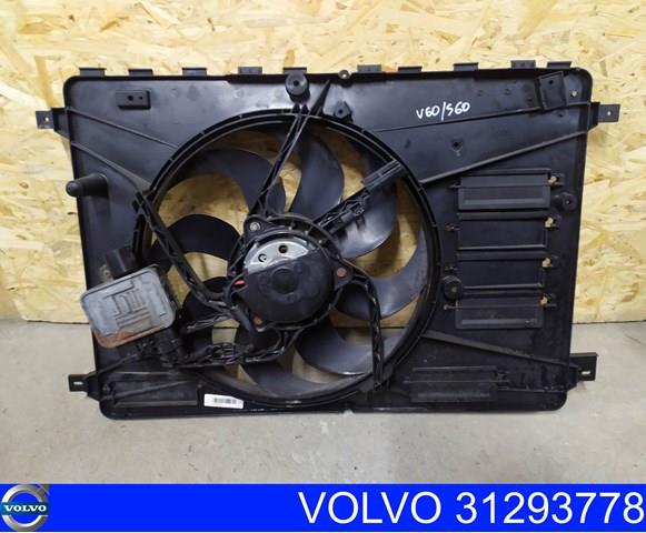 Диффузор радиатора охлаждения в сборе с мотором и крыльчаткой 31293778 VOLVO
