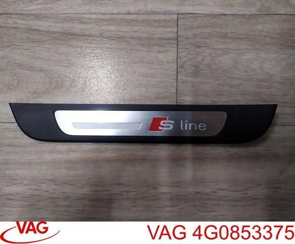 Облицовка порога внутренняя, задняя левая 4G0853375 VAG