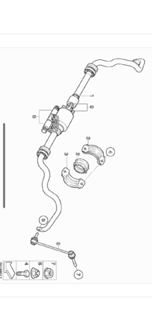Задний стабилизатор поперечной устойчивости 37116856418 BMW