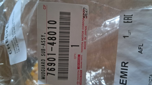 TOYOTA 7690148010 Брызговики в наличии Киев