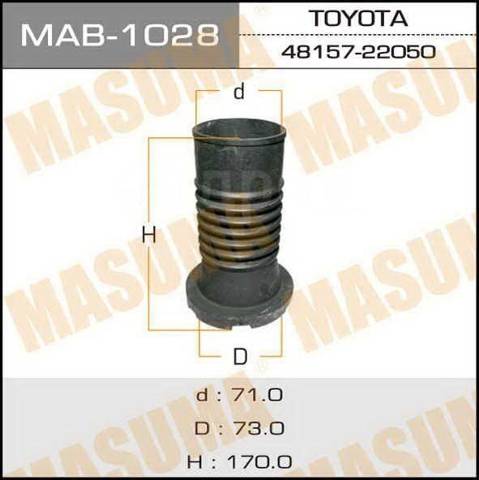 MAB1135 MASUMA Буфер (отбойник) амортизатора переднего + пыльник купить в Львов