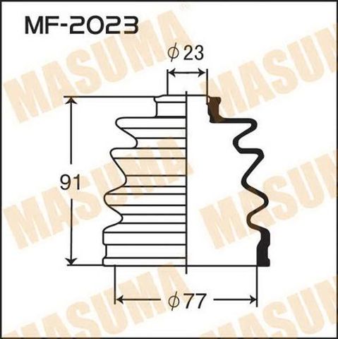 Пыльник шруса наружный, передний MF2023 MASUMA