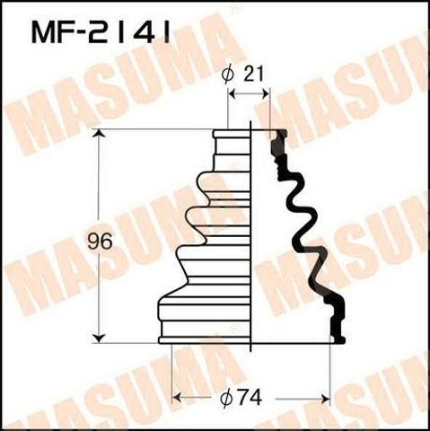 Пыльник гранаты внутренний, передней полуоси MF2141 MASUMA