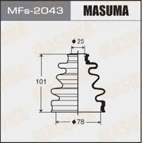 Пыльник ШРУСа передней полуоси наружный MFS2043 MASUMA